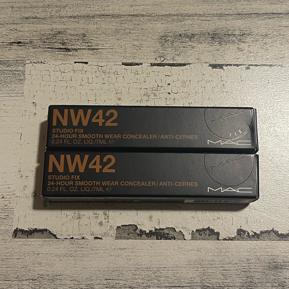 2X BUNDLE New Mac M.A.C Studio FiX Smooth Wear Concealer 7ml #NW42 WARM
